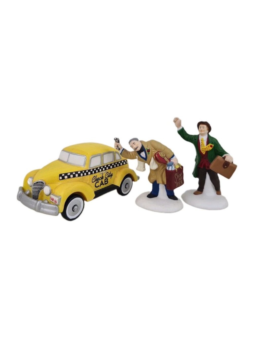 Department 56 Hailing A Cab 58961 Christmas In The City Porcelain Figurine